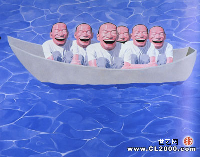 岳敏君风格作品