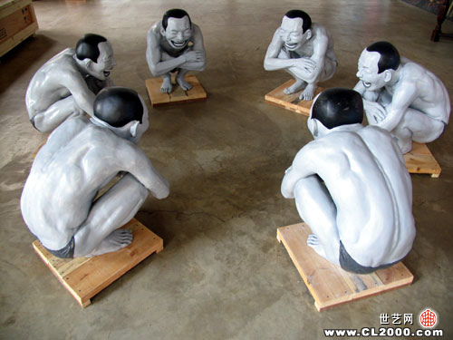 岳敏君风格作品