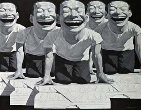 岳敏君风格作品