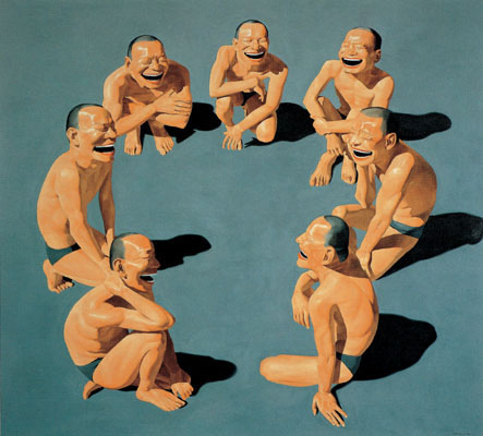 岳敏君风格作品