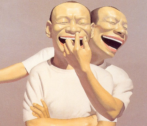 岳敏君风格作品