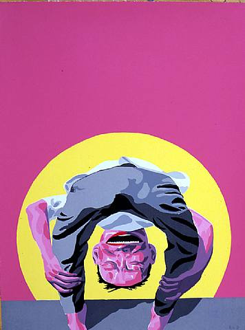 岳敏君风格作品