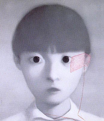 张晓刚风格作品