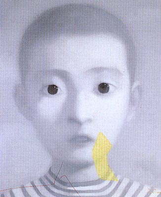 张晓刚风格作品